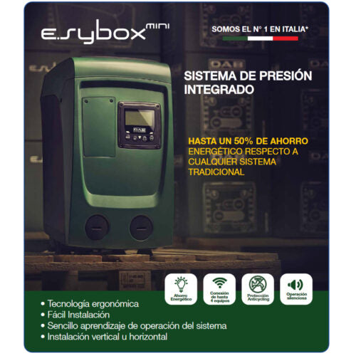 Bomba de Agua de Presion Constante Electronica, 1 Hp, Esybox Mini 3, DAB.